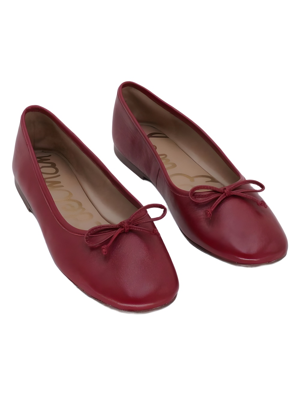 Sam Edelman Alie Ballet Flats Deep Scarlet Leather Size 7M